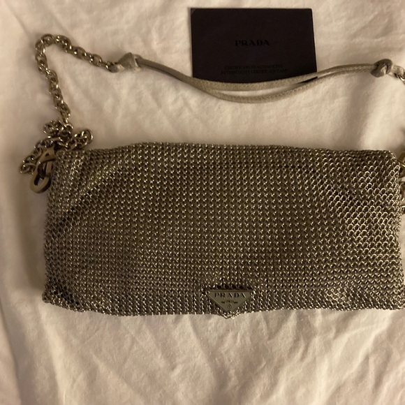 Prada silver mesh evening bag - Picture 9 of 12